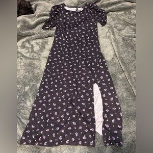 H&M long floral dress withh slit BNWOT